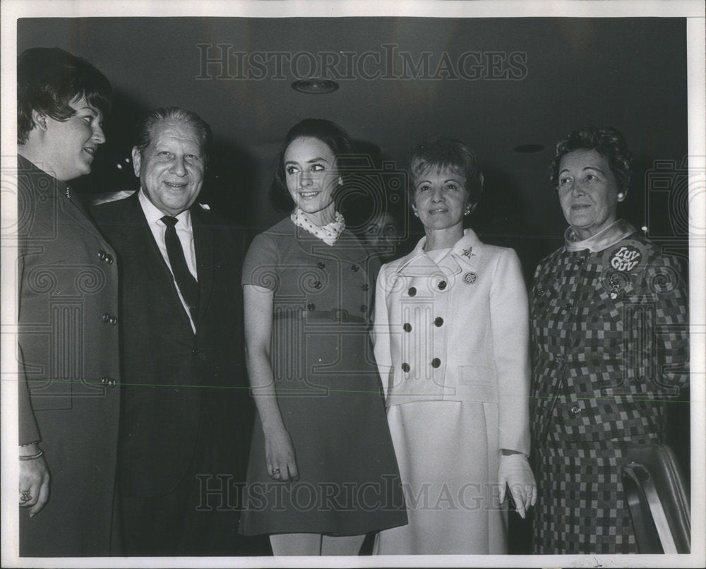 1968 Samuel H. Shapiro Governor Illinois Nancy Solomonson Shof - Historic Images