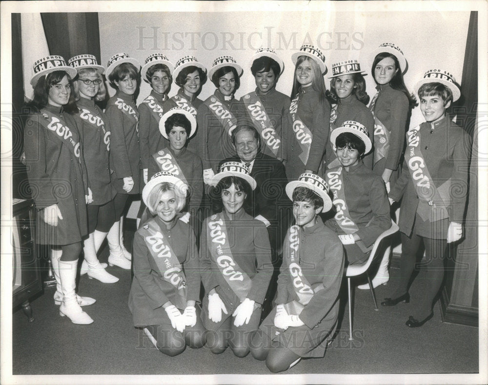 1968 Illinois Prettiest Young Maiden Gov Girl Assemble Governor-Historic Images