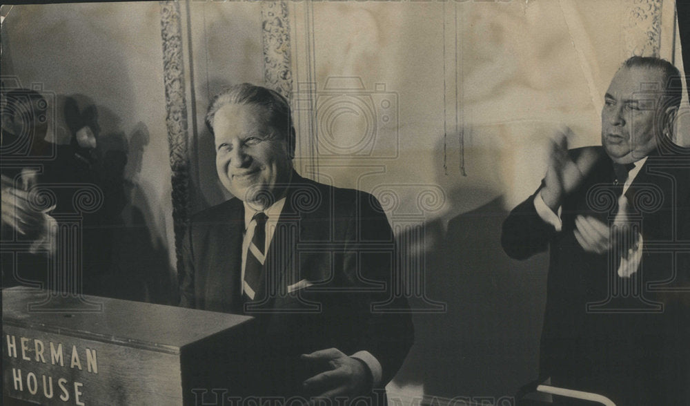 1968 Speculation Democratic Nominee Governor Press Sherman House - Historic Images