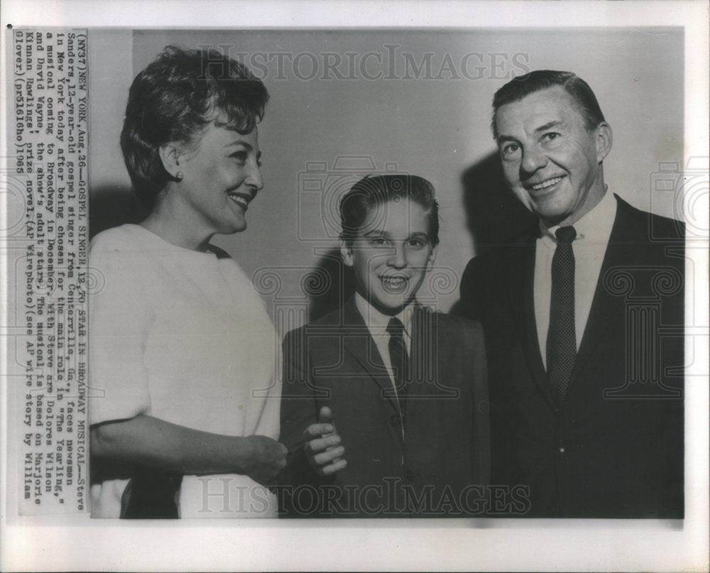 1965 Steve Sanders, 12-year-old gospel singer from Centerville, Ga. - Historic Images