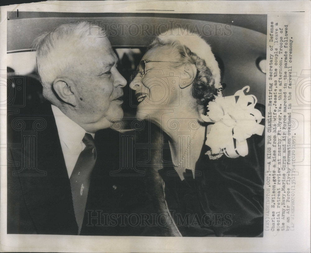 1957 Defense Secretary Charles E Wilson - Historic Images