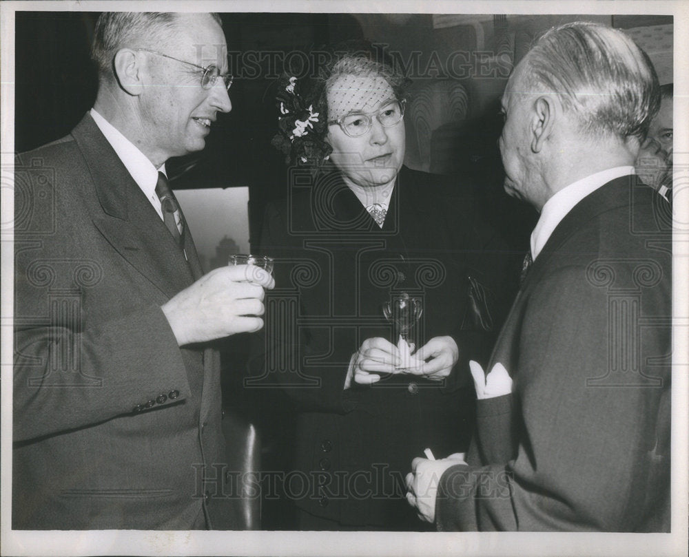 1951 Ivan Willis Harvester  Josef Staniewicz Michigan Party - Historic Images