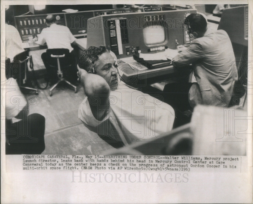 1963 Walter Williams Mercury Projects Launch Director - Historic Images
