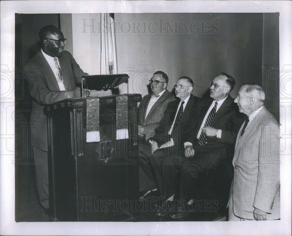 1956 Abraham Lincoln Reynolds negro pastor Presbyterian Church - Historic Images