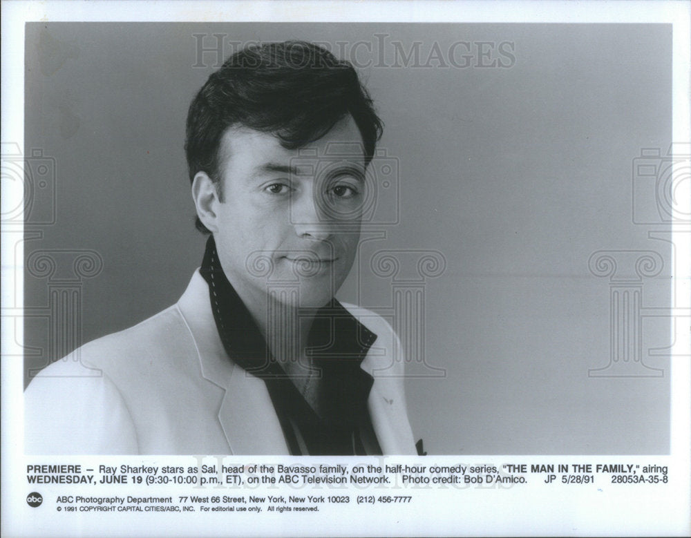 1991 Press Photo Ray Sharkey The Man In The Family Actor - RSC52223 - Historic Images