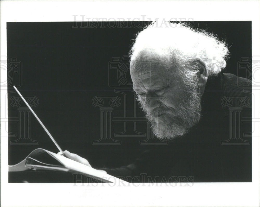 Press Photo Ralph Shapey Composer Musician - Historic Images