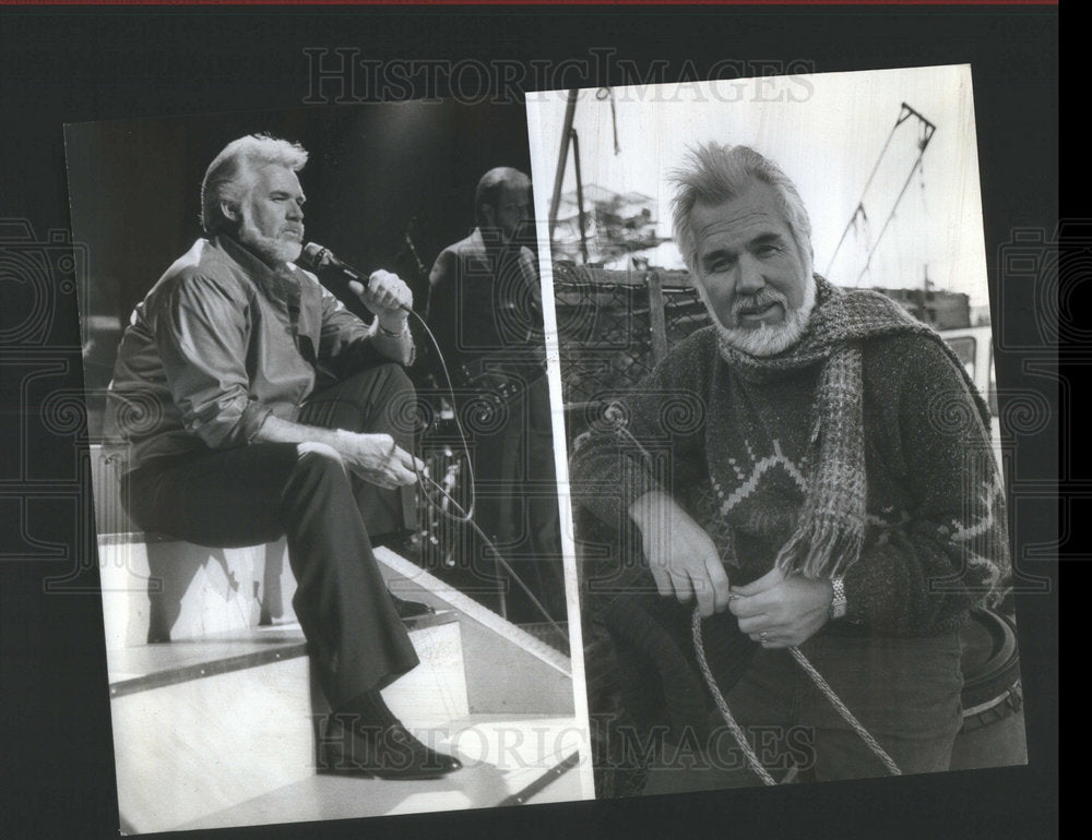 1987 Press Photo Kenny Rogers Kenny Rogers: Working America Actor - Historic Images