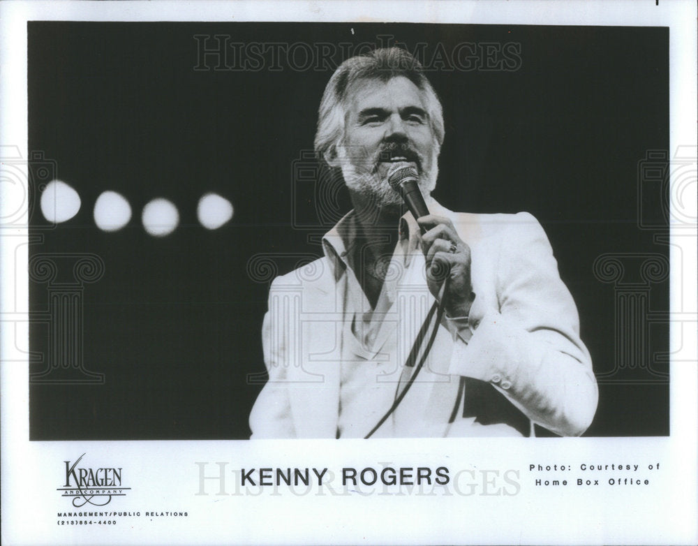 1984 Press Photo Kenneth Donald "Kenny" Rogers American singer-songwriter - Historic Images