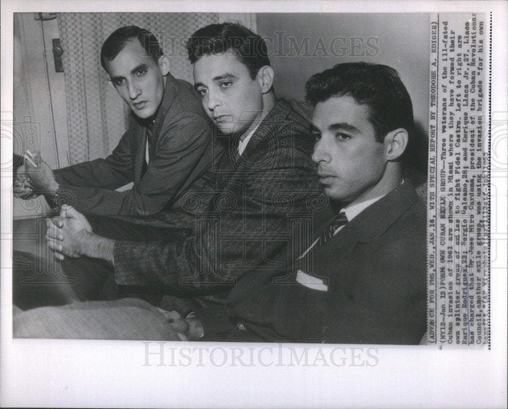 1963 Press Photo Cuban Invasion Enrique Rodriguez - Historic Images