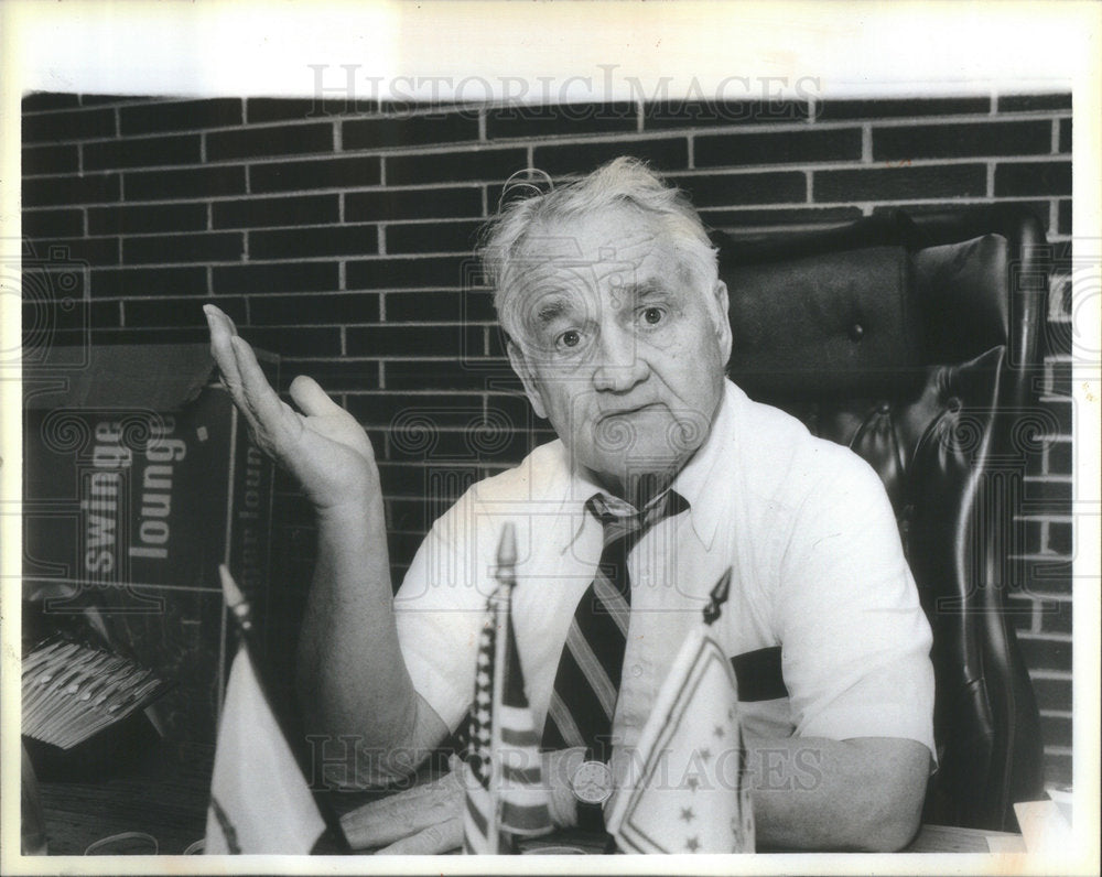 1986 Press Photo William Redmond House Speaker Du Page County Politics - Historic Images