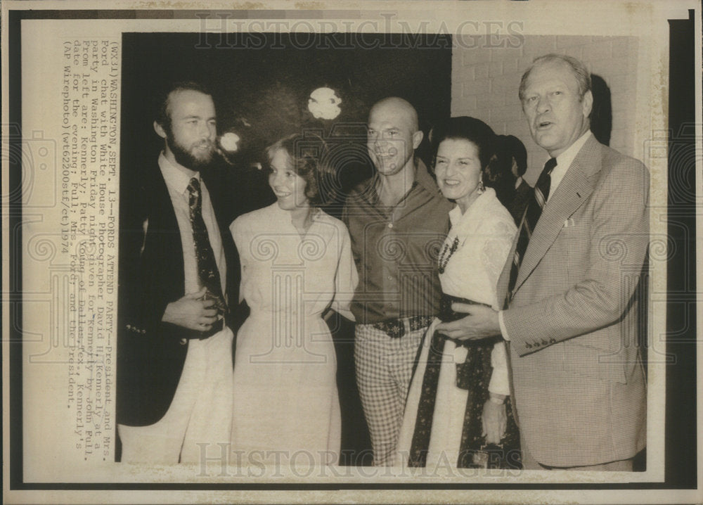 1974 Press Photo Gerald Rudolph Jerry Ford David Kennerly - Historic Images