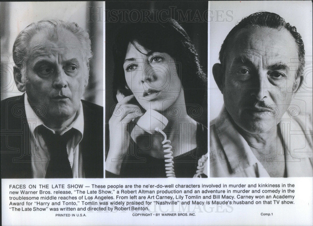 Press Photo Art Carney American Film Stage Television Radio Actor Chicago Mich - Historic Images