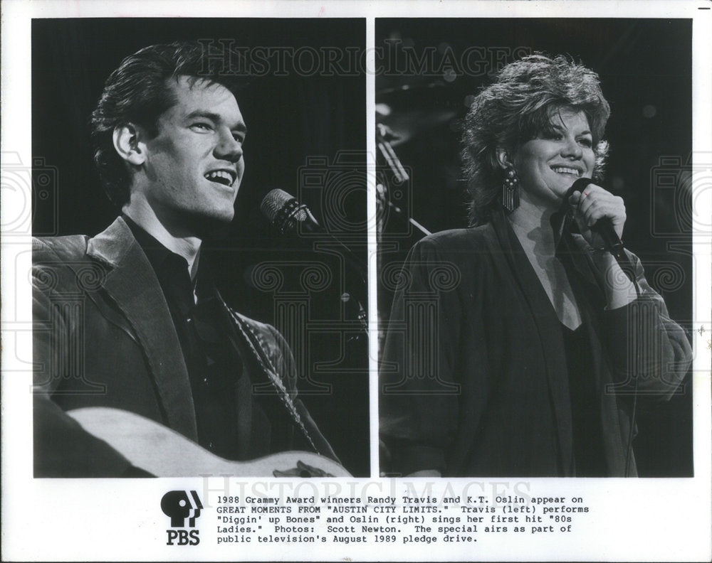 1989 Press Photo Randy Travis Country Music Singer - Historic Images