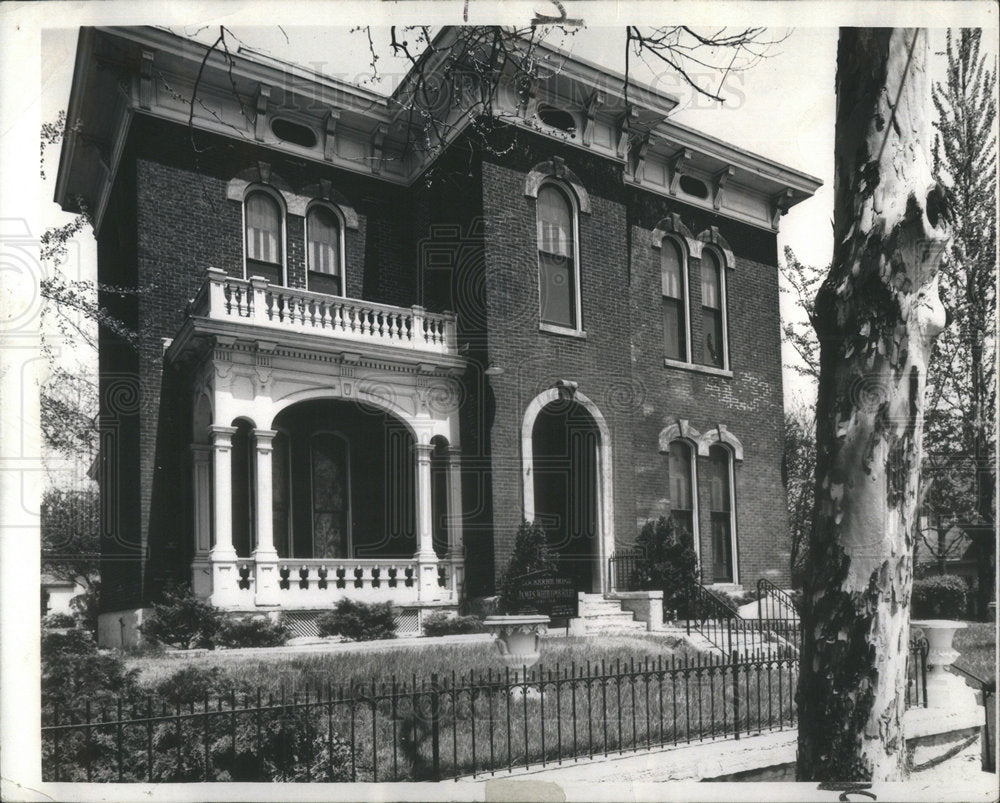 1977 Press Photo JAMES WHITCOMB RILEY&#39;S HOME POET - Historic Images