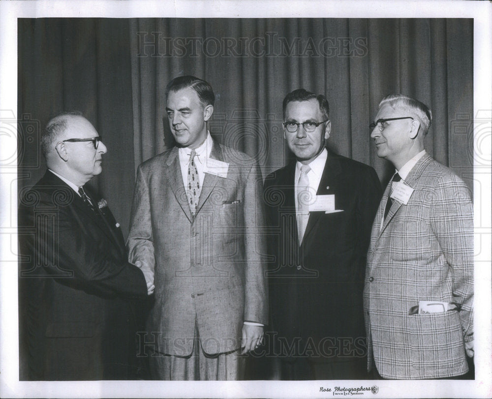 1957 Press Photo William J. Riley American Banking Executive - RSC52909 - Historic Images