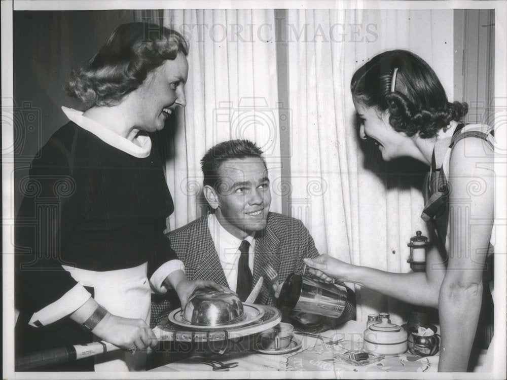 1953 Mrs Kay Riggs tennis Bobby Riggs Mrs Jean Sedgeman Jack Karmer - Historic Images