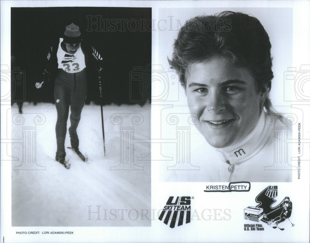 1985 Press Photo Kristen Petty (US Ski Team) - Historic Images