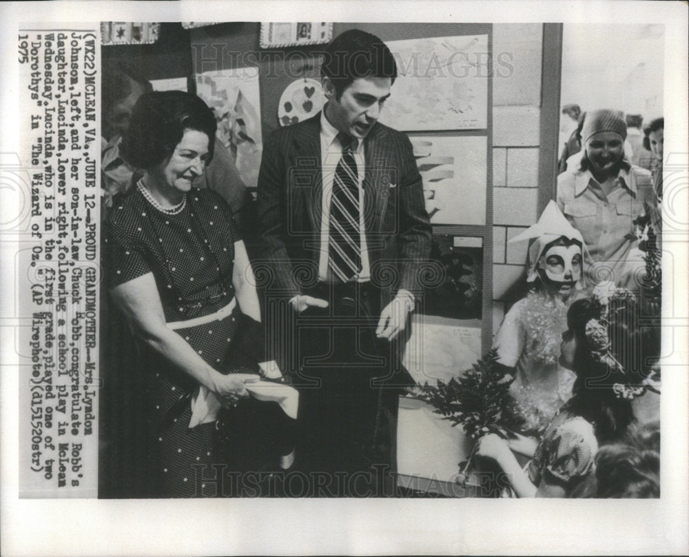 1975 Press Photo Lucinda Robb American President Lyndon Johnson's Gran ...