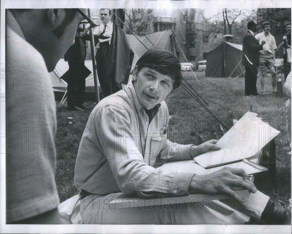 1969 Press Photo ROY L. RIES JR SEMINARIAN PROTESTING SEMINARIAN&#39;S POLICY - Historic Images