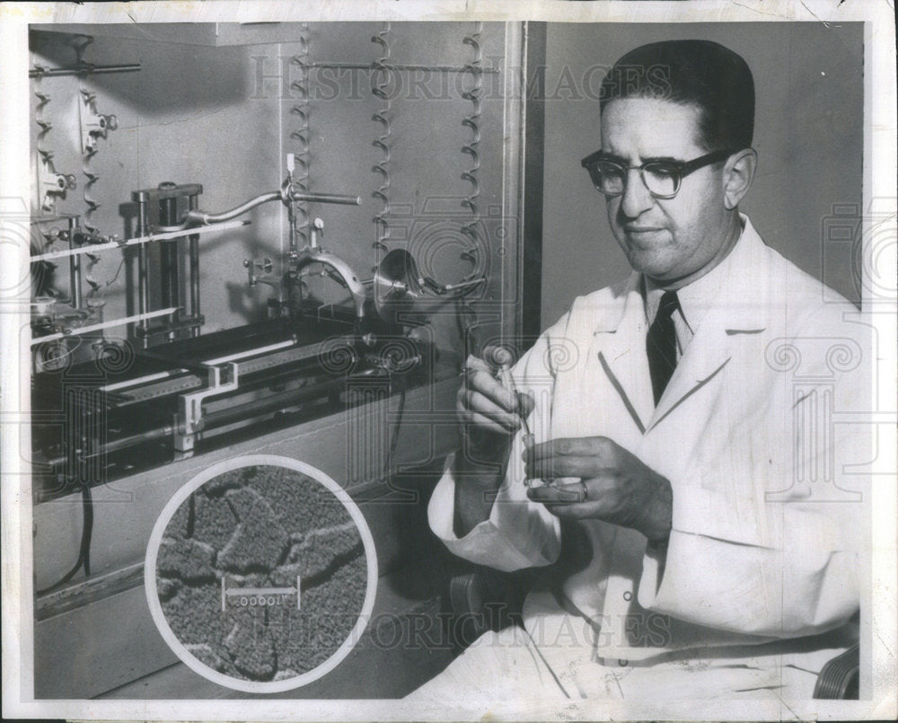 1960 Press Photo Herman Ries - Pioneer in Lubrication Research. - Historic Images