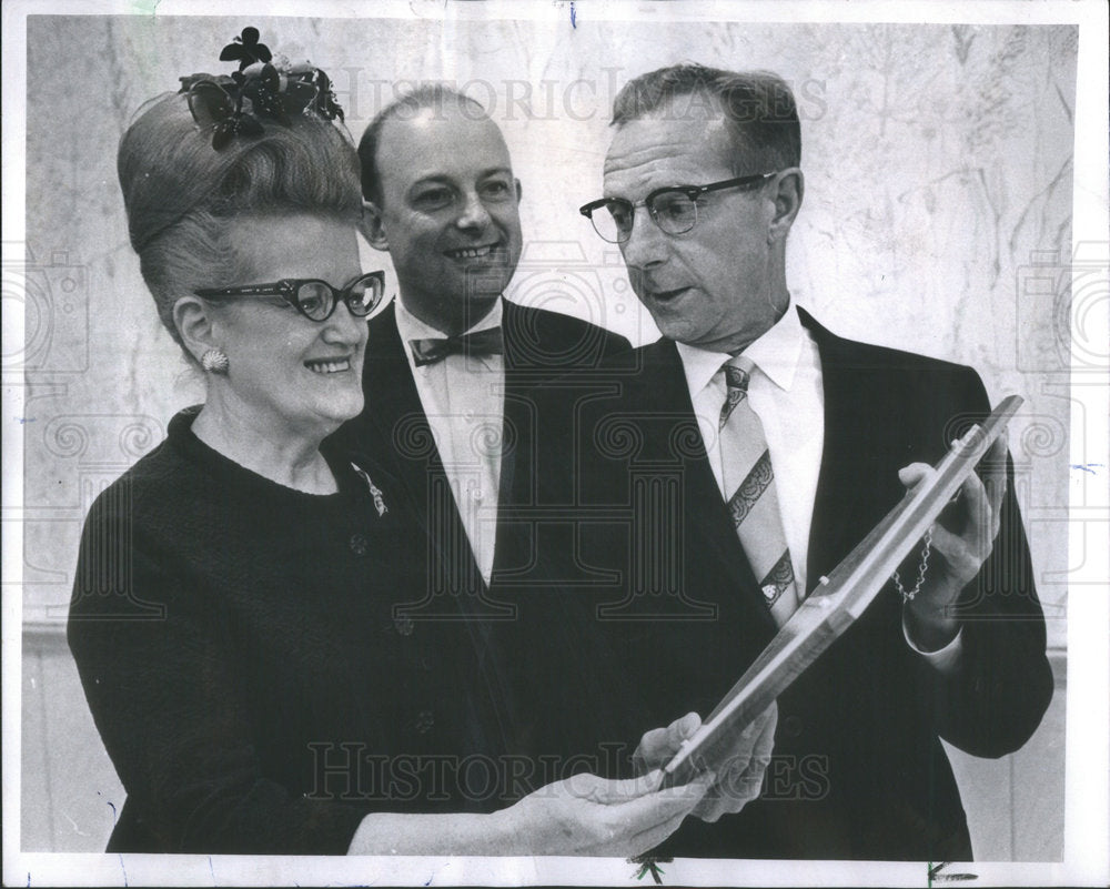 1967 Press Photo Mr. and Mrs. George Reigler Chicago City Socialite - Historic Images