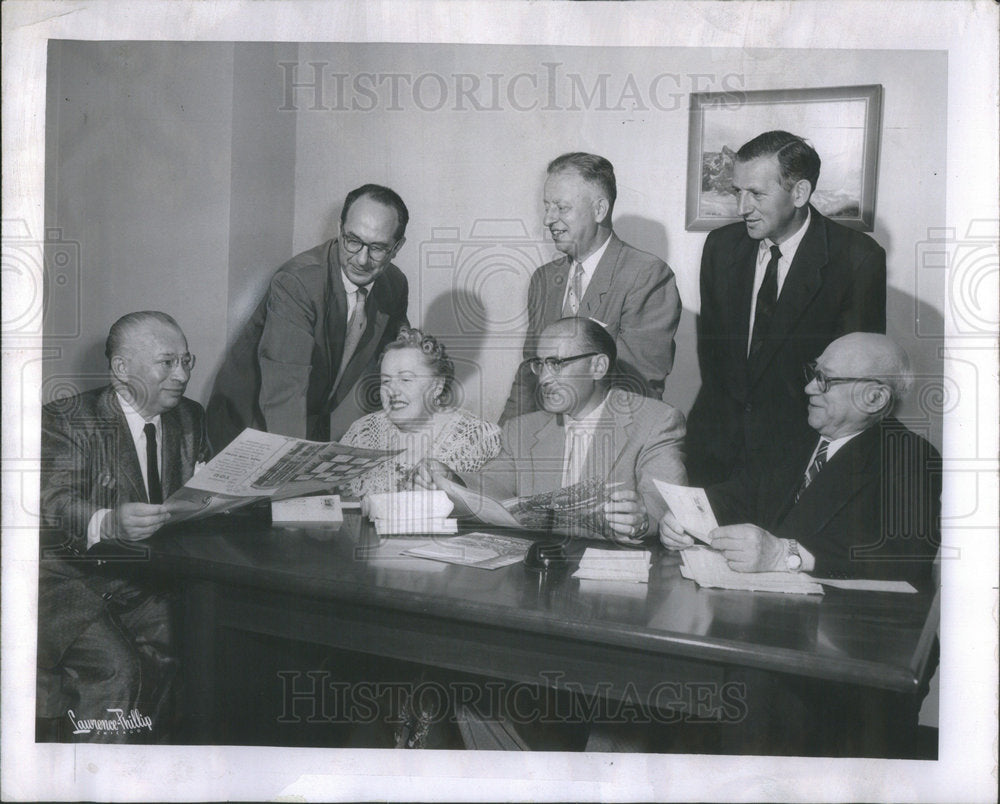 1956  LOUIS RIEGER PRESIDENT HOME OPEN HOUSE MRS. BERTHA MORRIS - Historic Images