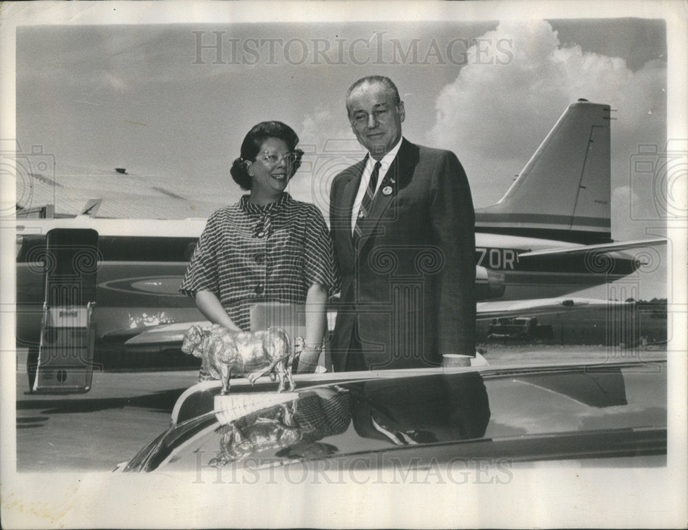 1964 Winthrop Rockefeller and His Wife - Historic Images