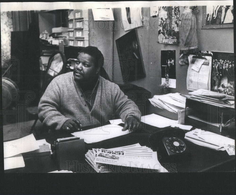 1968 Press Photo Chester Robinson, Director Of West Side Organization - Historic Images