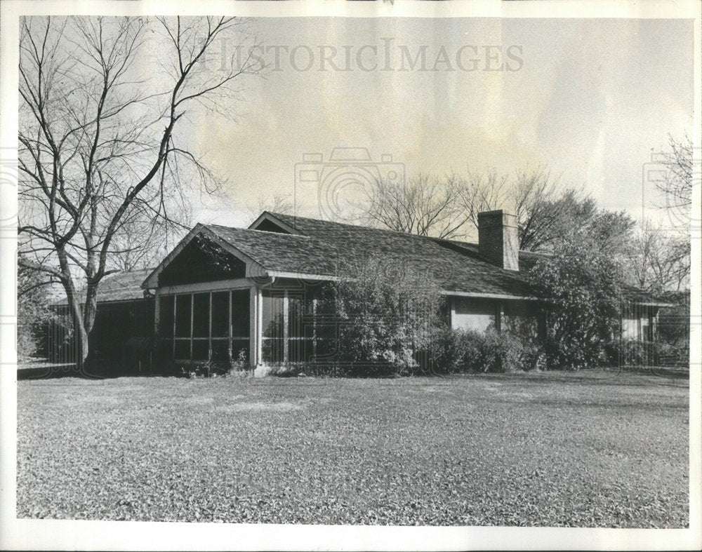 1966 Press Photo home of Mrs. Dolores C. Robinson - Historic Images