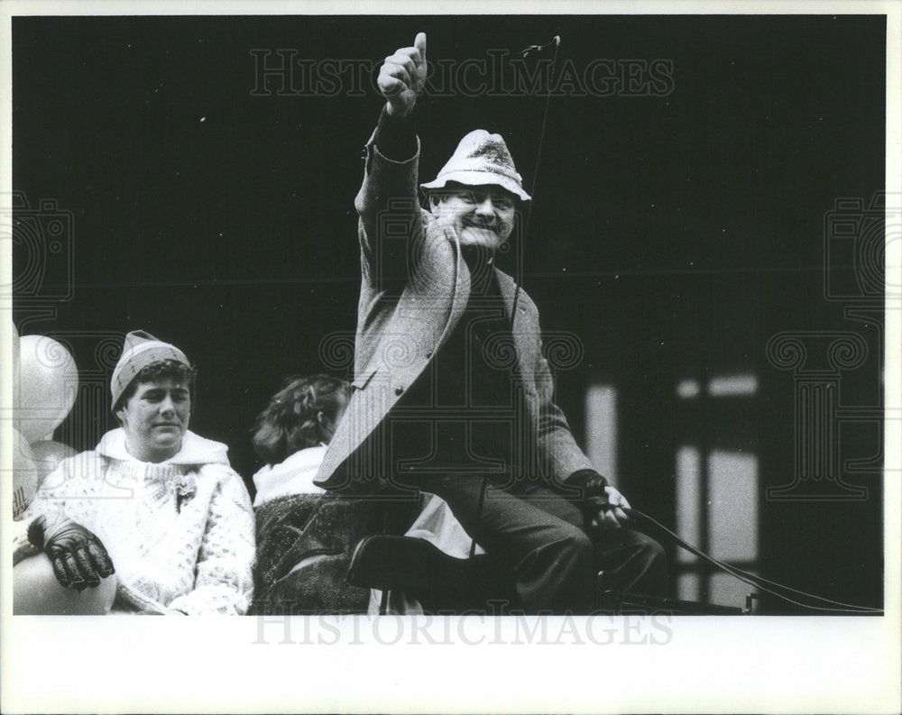 1984 Press Photo PHIL ROCK ST. PATRICK'S DAY PARADE - Historic Images