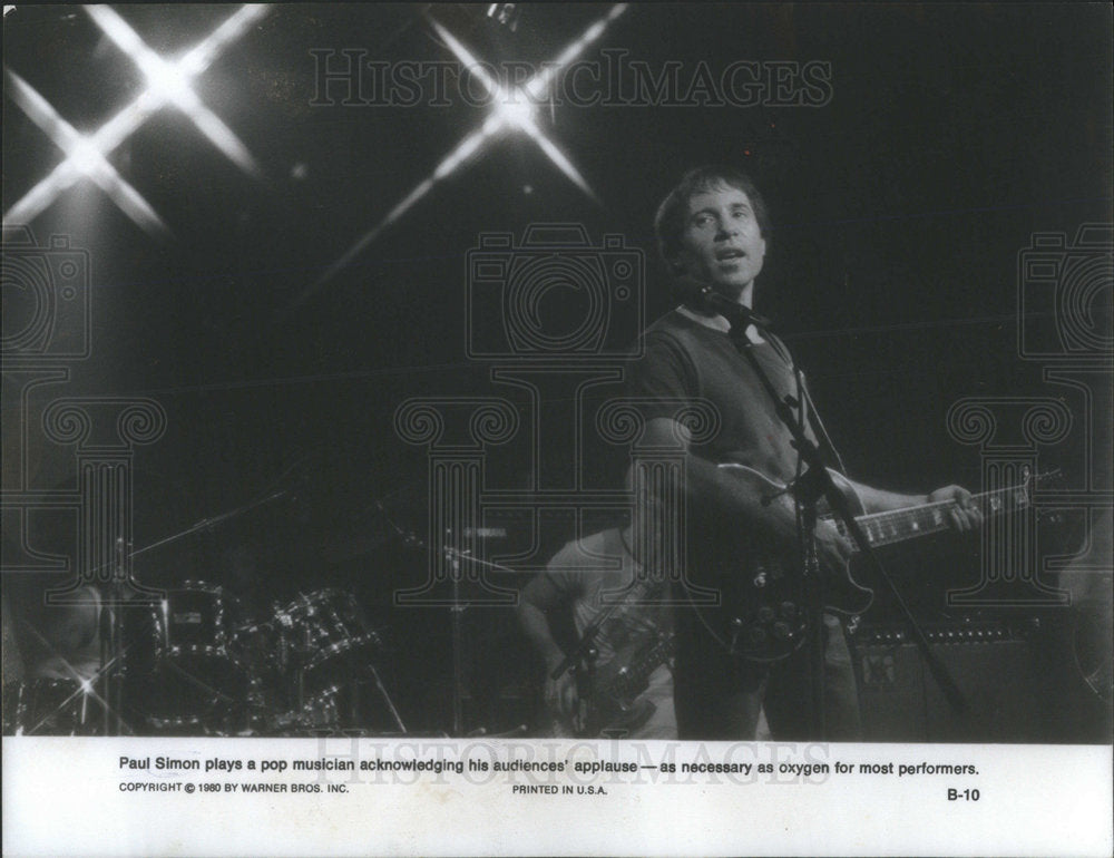 1981 Press Photo Musician Paul Simon. - Historic Images