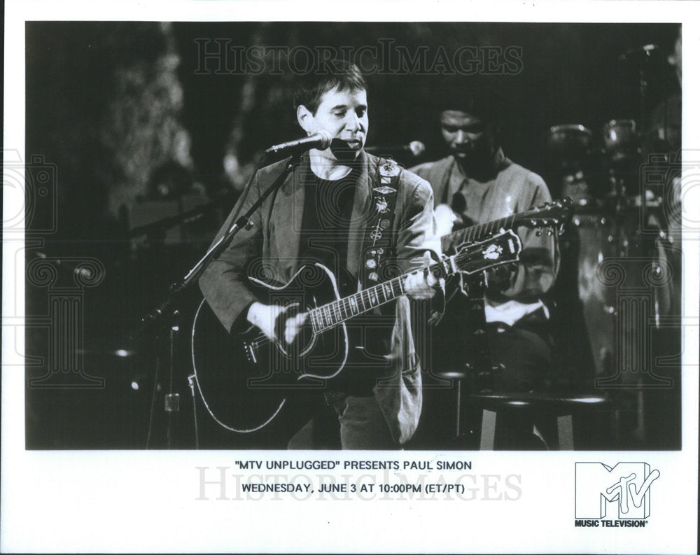 Paul Simon American Singer-Songwriter & Guitarist - Historic Images