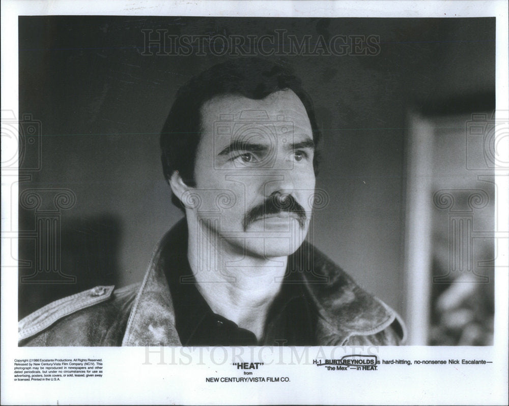 1987 Press Photo Burt Reynolds Heat - Historic Images