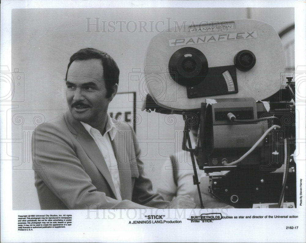 1986 Press Photo Burt Reynolds Stick - Historic Images