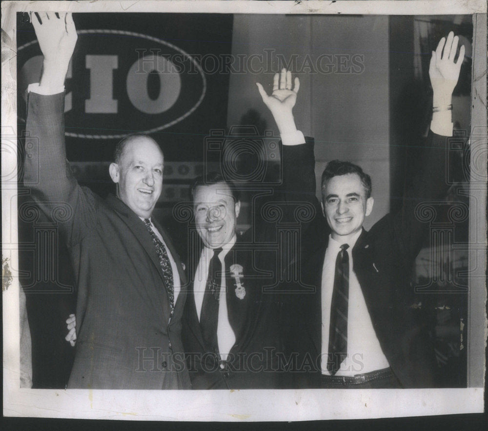 1953 CIO&#39;s VP&#39;s Walter Reuther, James Carey And John Riffe - Historic Images