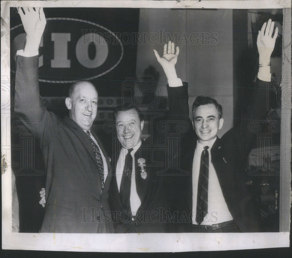 1953 CIO's VP's Walter Reuther, James Carey And John Riffe - Historic ...