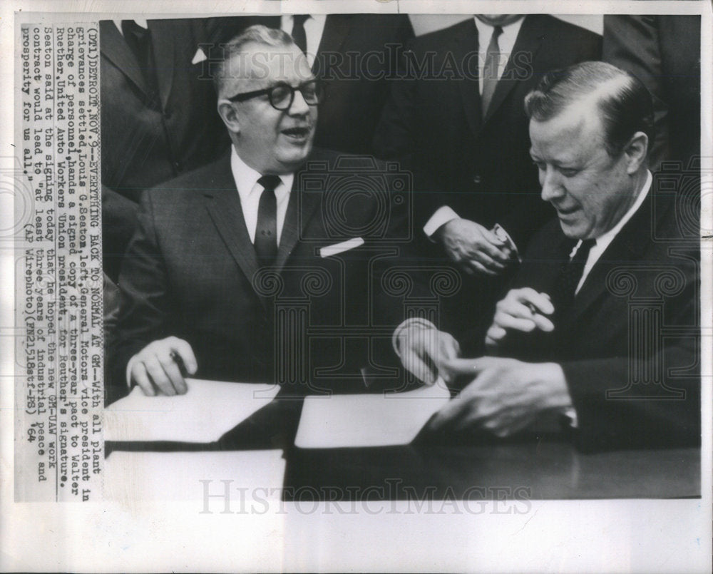 1964 Walter P. Reuther American Labor Leader - Historic Images