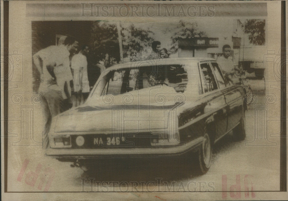 1976 Press Photo Assassination Nigerian General Murtala Ramat Mohammed Limousine - Historic Images