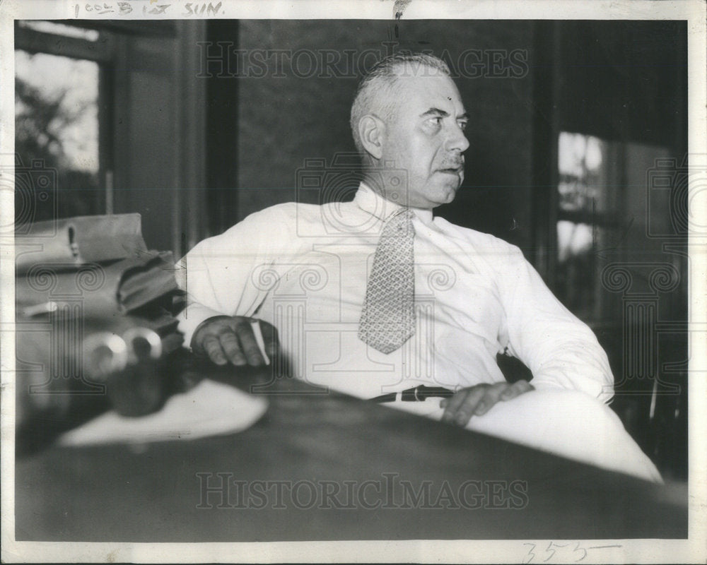 1936 Press Photo Ludwig Muench Baby Pawn Racket Trial Kahoka - Historic Images