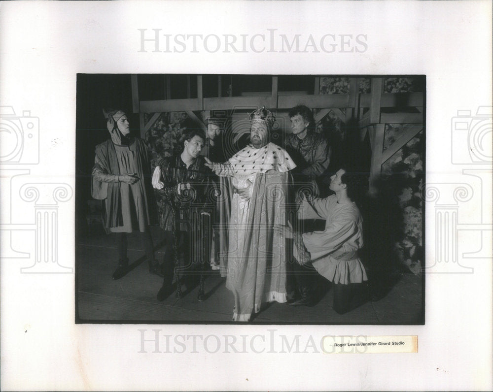 1991 Press Photo Page Hearn Gary Houston David Nava Michael Novak Richard III - Historic Images