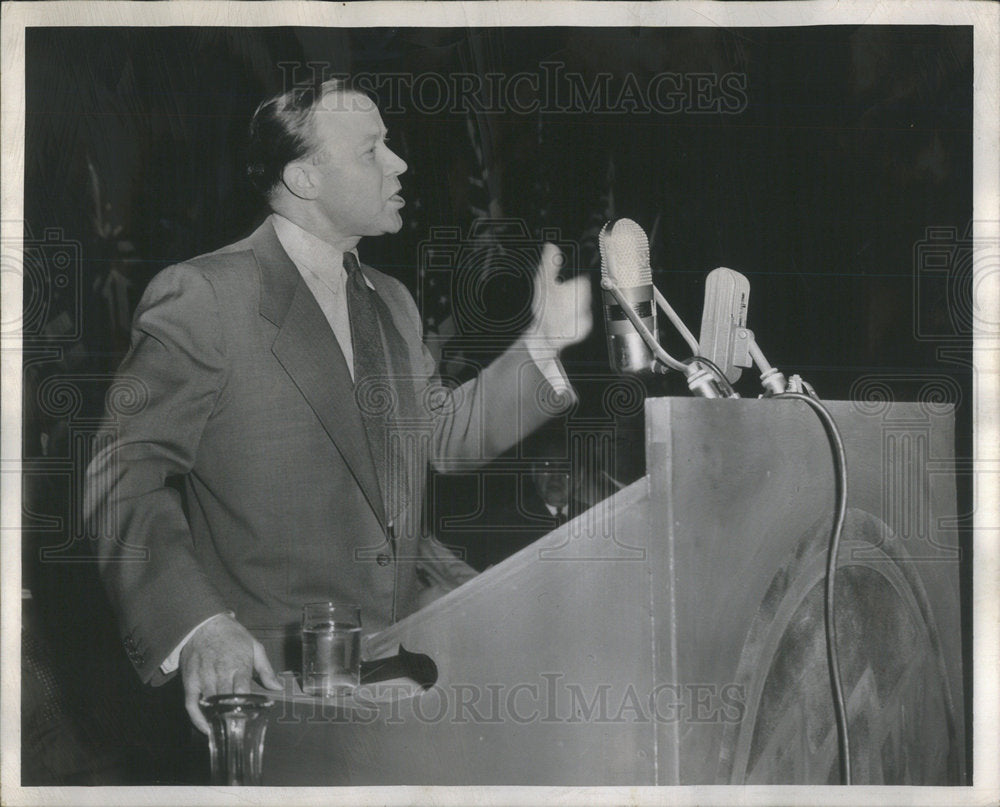 1954 Press Photo Labor Leader Walter P. Reuther UAW-CIO - RSC54639 - Historic Images