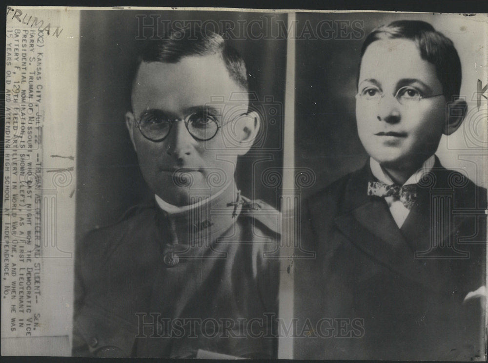 1949 Press Photo Sen. Harry S. Truman Wins Democratic Vice Presidential Nom. - Historic Images
