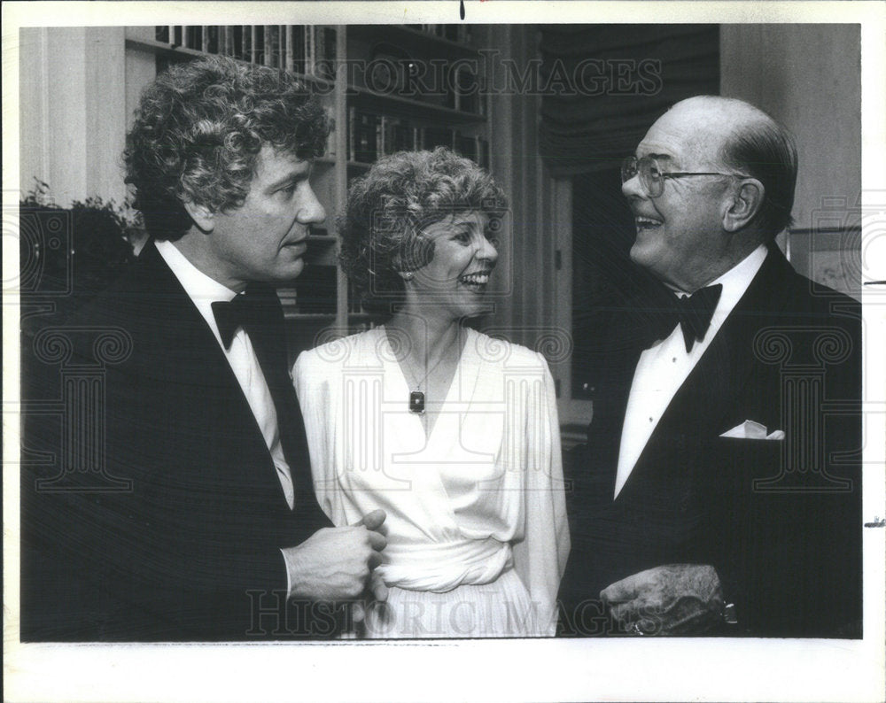 1984 Press Photo MacArthur Foundation Benefit Allen Lynn Turner William Kirby - Historic Images