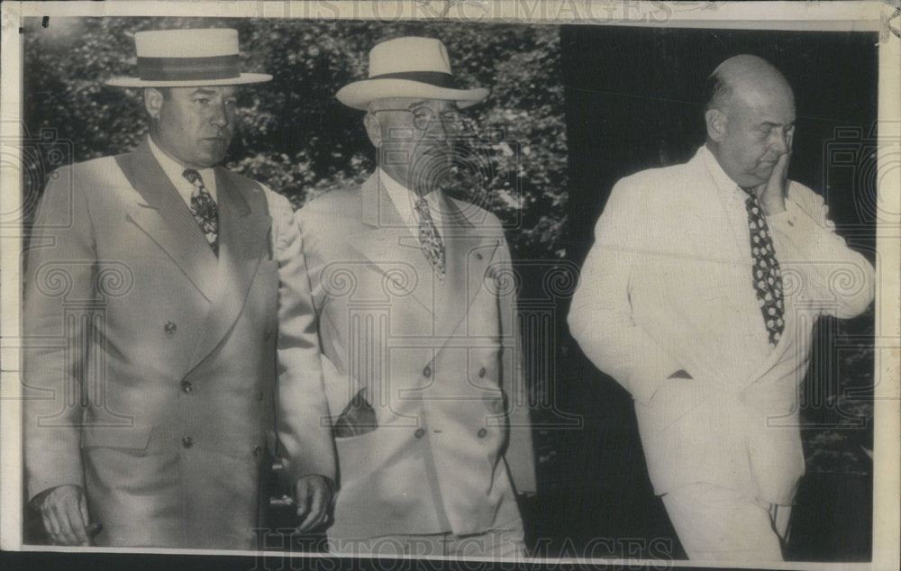 1950 Press Photo President Truman Attorney General McGrath Defense Jackson - Historic Images