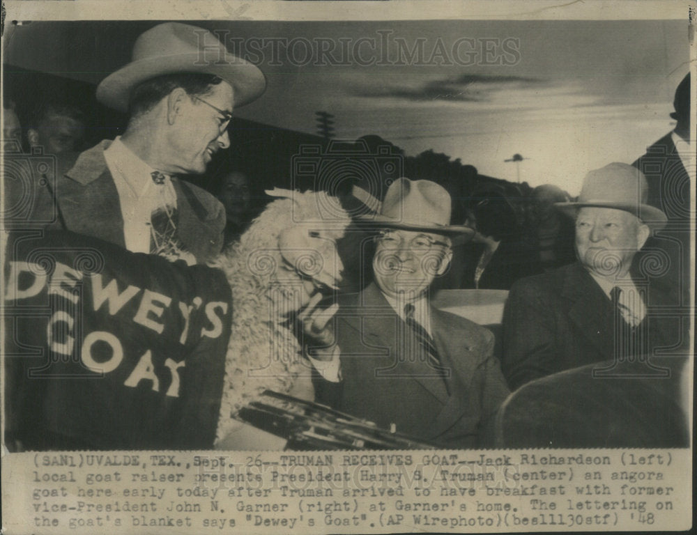 1948 President Harry Truman &amp; Vice President John Garner - Historic Images