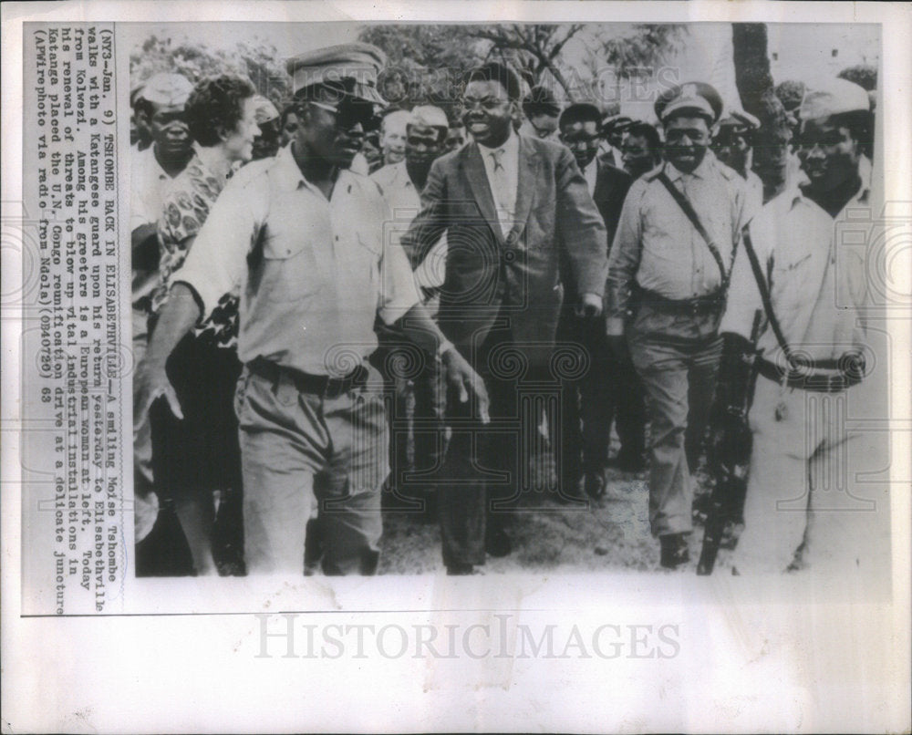 1968 Press Photo President Moise Tshombe - RSC55447 - Historic Images