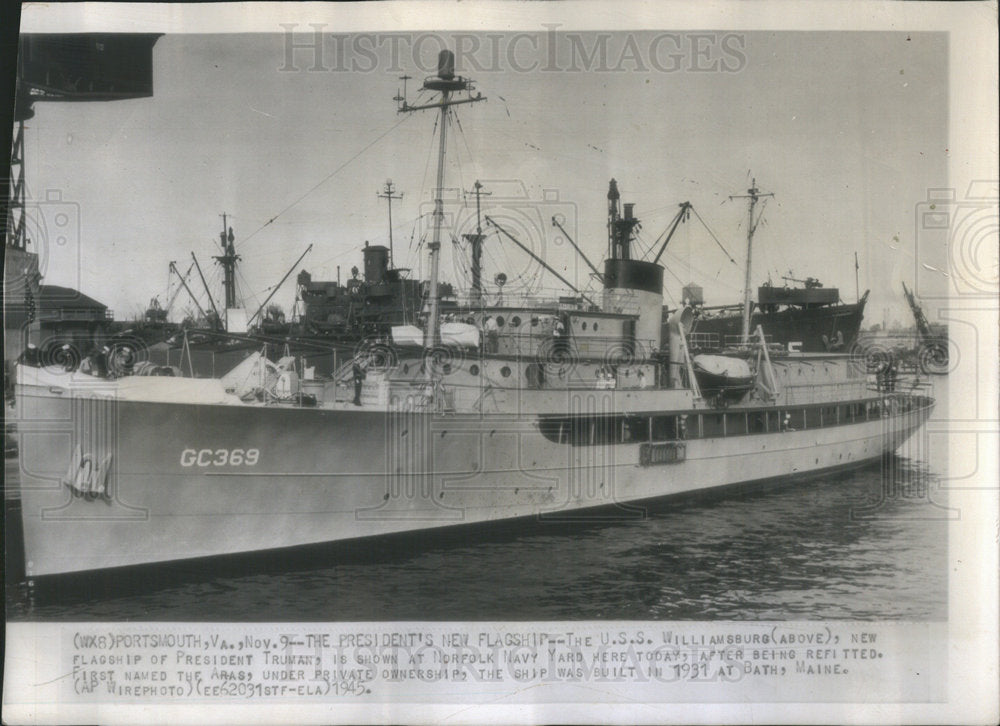 1945 President Truman&#39;s flagship - Historic Images