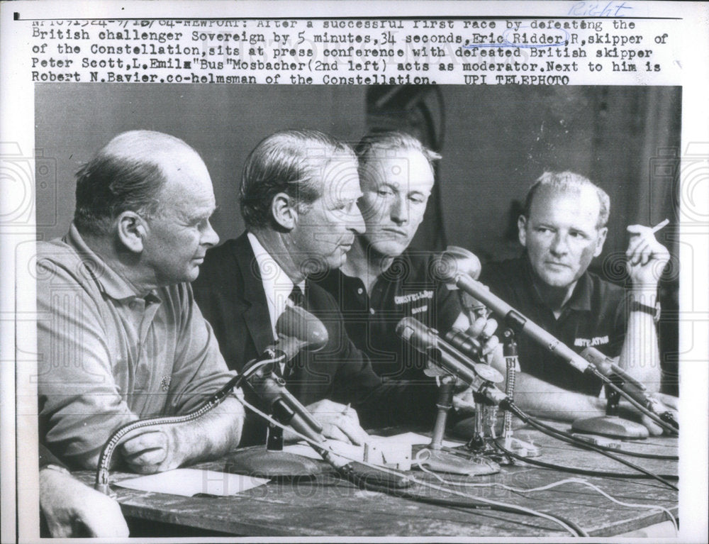 1964 Press Photo Eric Ridder, skipper of the Constellation - RSC55591 - Historic Images