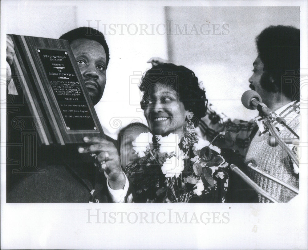 1976 Press Photo Reverend George Edgar Riddick And His Wife Lola - Historic Images