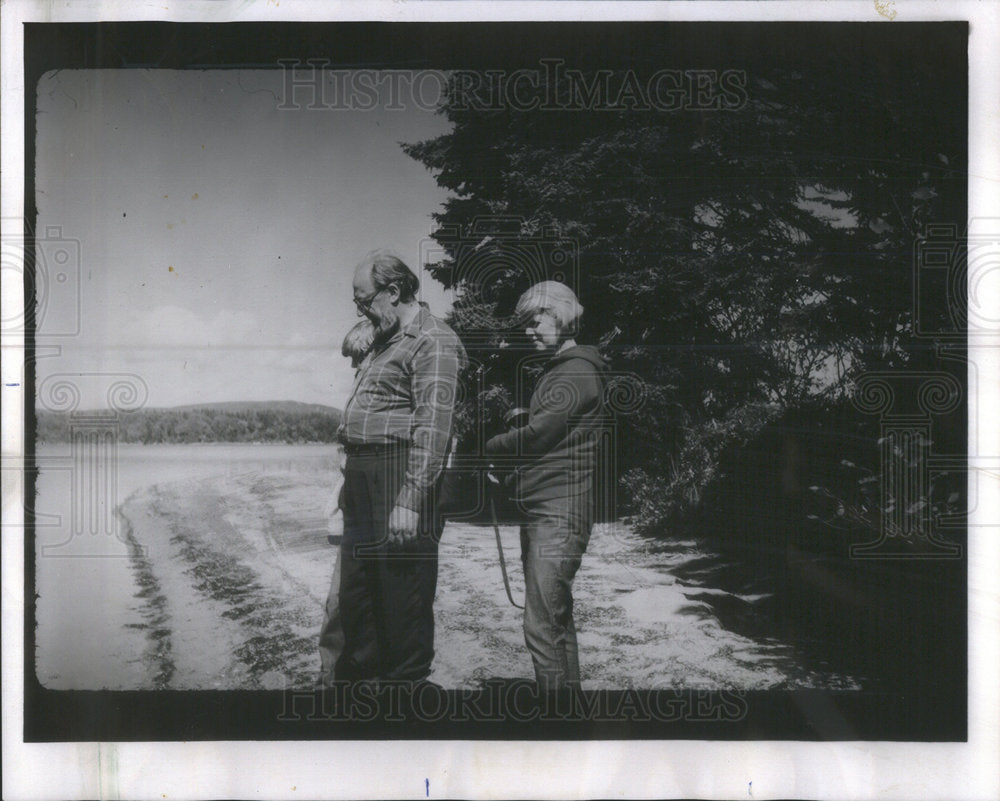 1973 Rev Robert Mueller Tours His Farm With Mrs David Meade - Historic Images